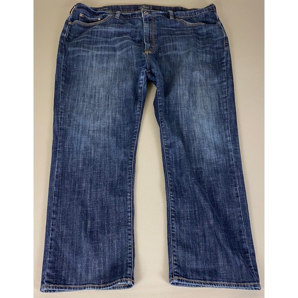 Lucky Brand 181 Relaxed Straight Jeans Men's Size 50x32 (Fits 48x30) Blue - Picture 1 of 16